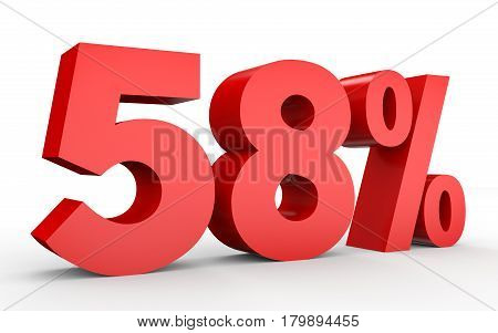 Fifty Eight Percent Off. Discount 58 %.