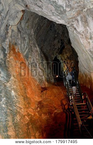 Ionele Cave, Apuseni Mountains, Transylvania, which belongs to the Western Romanian Carpathians, also called Occidentali in Romanian. The Apuseni Mountains have about 400 caves.