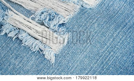 Close up Denim or Jeans Fabric texture