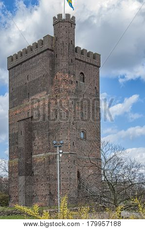 The ancient medieval fortification Karnan which is situated in the Swedish city of Helsingborg. The site is a location of many battles between Sweden and Denmark.