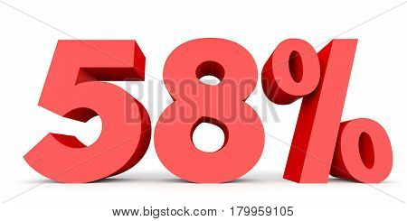 Fifty Eight Percent Off. Discount 58 %.