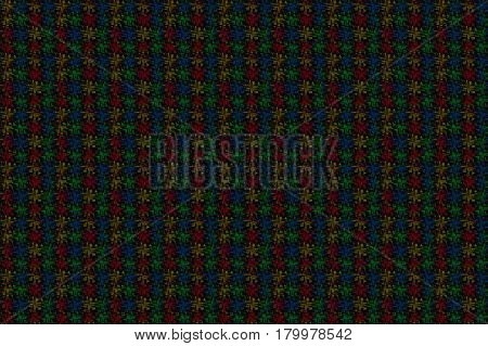 Seamless Abstract Background Balls On Balls Or Random Circles. Dark Red Green Violet Yellow Blue Ton