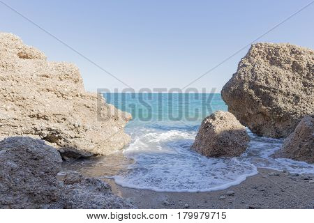 The Coast Of Vinaroz In Castellon, Spain