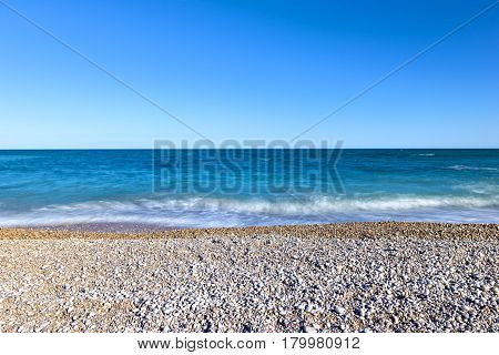 The Coast Of Vinaroz In Castellon, Spain