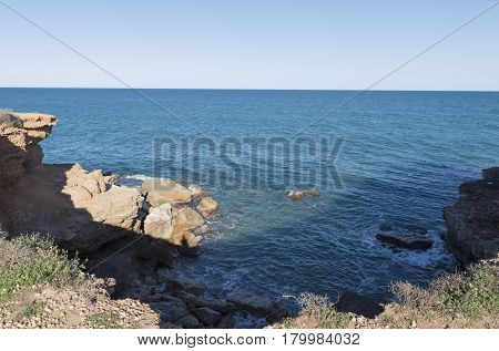 The Coast Of Vinaroz In Castellon, Spain