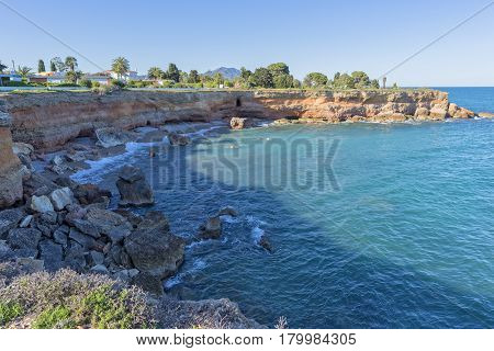 The Coast Of Vinaroz In Castellon, Spain