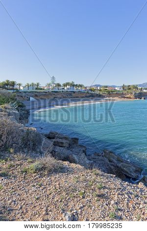 The Coast Of Vinaroz In Castellon, Spain