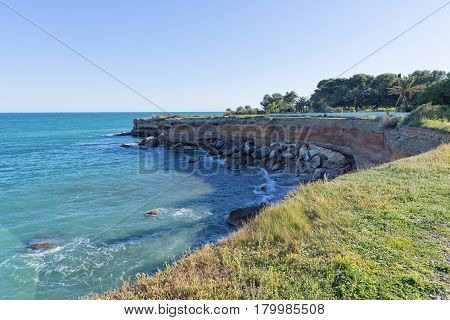 The Coast Of Vinaroz In Castellon, Spain
