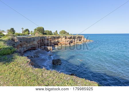 The Coast Of Vinaroz In Castellon, Spain