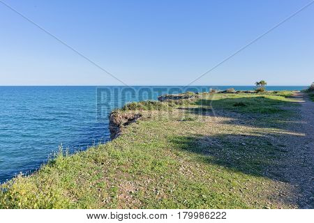 The Coast Of Vinaroz In Castellon, Spain