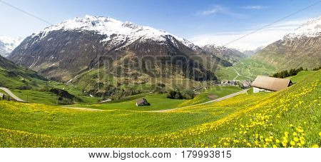 Andermatt, Pastures And Mountains