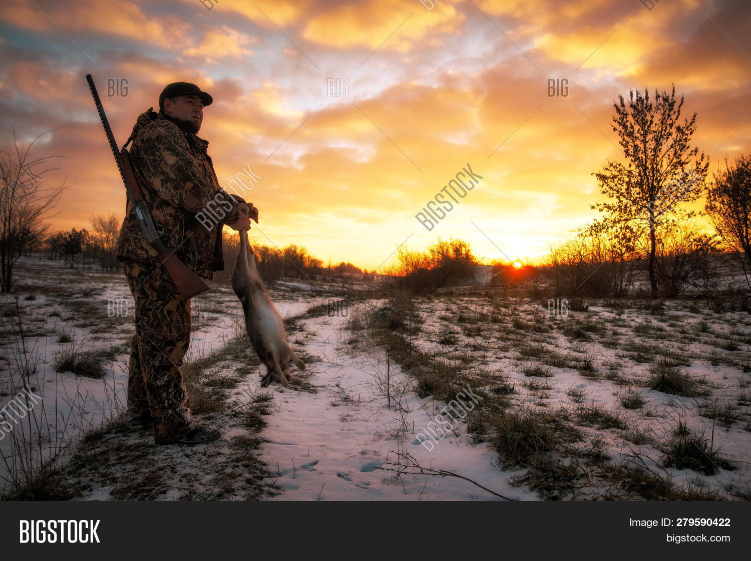 Winter Hunting. Hunter Image & Photo (Free Trial) Bigstock