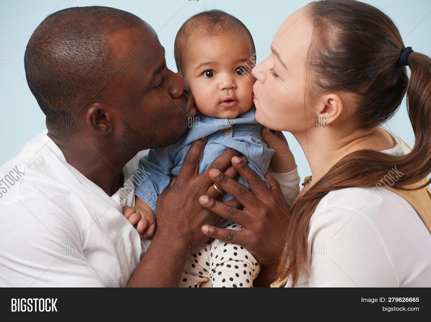 Black mom and store white dad babies