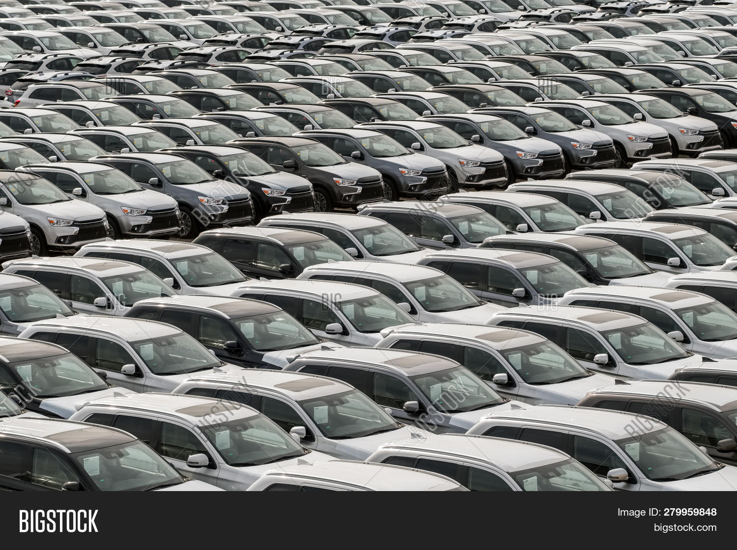 Row New Cars Sale Port Image & Photo (Free Trial) Bigstock