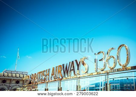 Brighton, England-6 October,2018: The British Airways I360 Skyline Tower  Tallest In The World For S