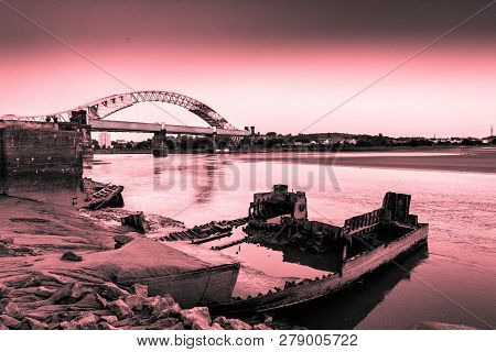 A Walk On The Banks Of The River Mersey Near Widnes Led Me To This Scene