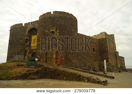 Carrickfergus Castle Is A Norman-style Castle In Carrickfergus, Northern Ireland.