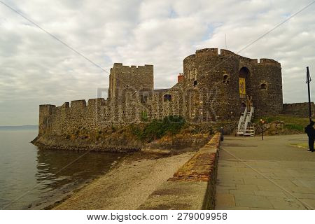 Carrickfergus Castle Is A Norman-style Castle In Carrickfergus, Northern Ireland.