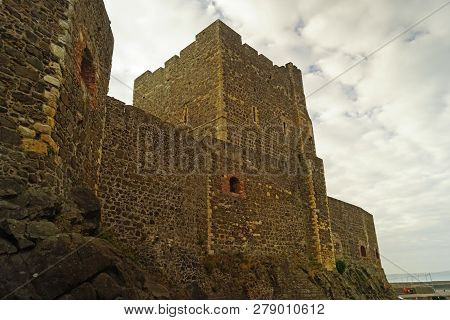 Carrickfergus Castle Is A Norman-style Castle In Carrickfergus, Northern Ireland.