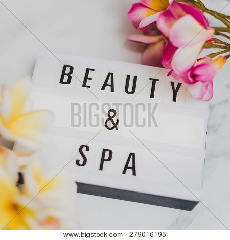 Beauty And Spe Lightbox With Frangipani