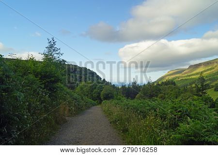 Glenariff Forest Park -view Of The Mountains