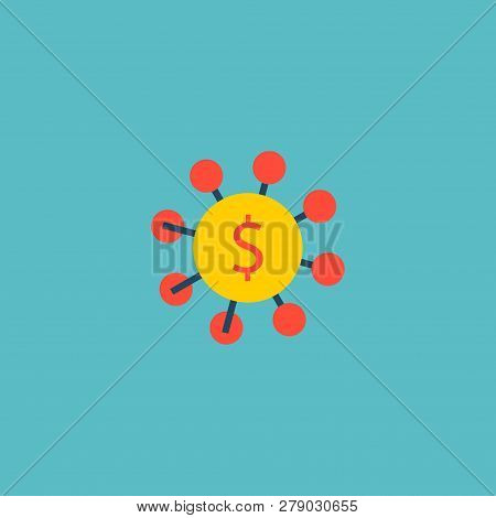 Money Source Icon Flat Element. Vector Illustration Of Money Source Icon Flat Isolated On Clean Back