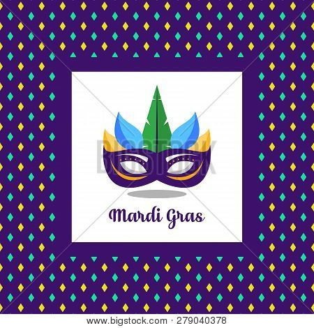 Mardi Gras Carnival Illustration Design For Background And Poster