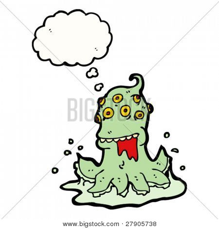 ohydne obce miejsce kreskówek potwór