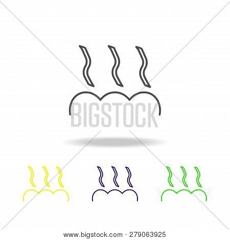 Seafood, Laminaria Colored Icons. Element Of Asian Cuisine Illustration. One Of The Collection Icons