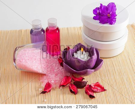 Cosmetics For Bathing And Set Of Treatments For Body