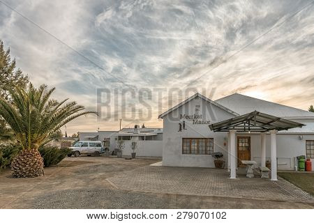 Carnavon, South Africa, August 31, 2018: The Meerkat Manor Guest House In Carnavon In The Northern C