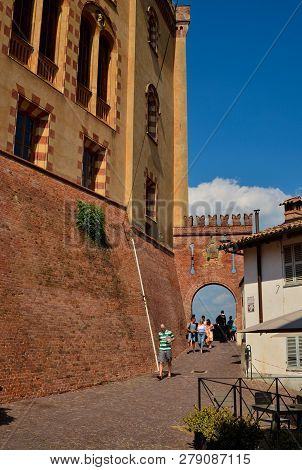 View Of The Castle Of Barolo, Home Of The Wine Museum,