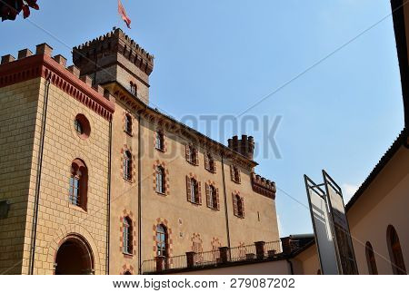 View Of The Castle Of Barolo, Home Of The Wine Museum,