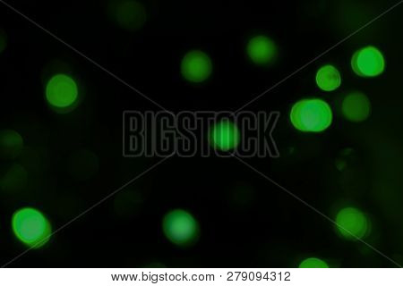 Garland Lights Boche, Dark Green Backdrop Background