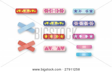 Színes a gyerekek Bandaids
