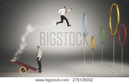 work together to achieve a common goal concept