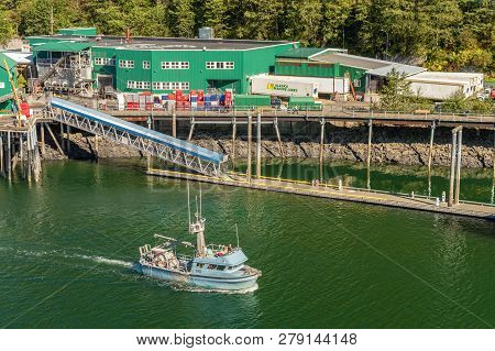 September 14, 2018 - Juneau, Alaska: Alaskan Commercial Fishing Departing Harbor