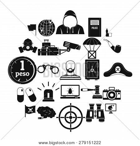 Offense Icons Set. Simple Set Of 25 Offense Vector Icons For Web Isolated On White Background