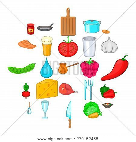 Prog Icons Set. Cartoon Set Of 25 Prog Vector Icons For Web Isolated On White Background