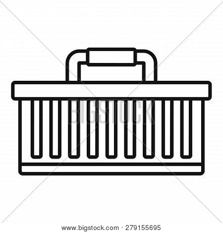 Car Tool Box Icon. Outline Car Tool Box Vector Icon For Web Design Isolated On White Background