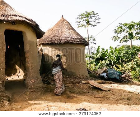 Traditional Ewe People Village - 05 Nowember 2015 Tatale, Togo