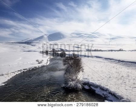 Winter Kars Turkey Dogu Express Train Tren Snow