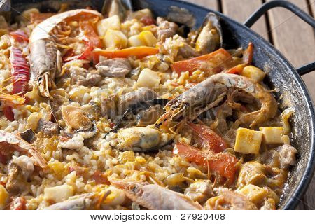 Paella riso