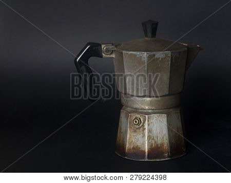 Moka Coffee Makers. Coffee Grinder And Coffee