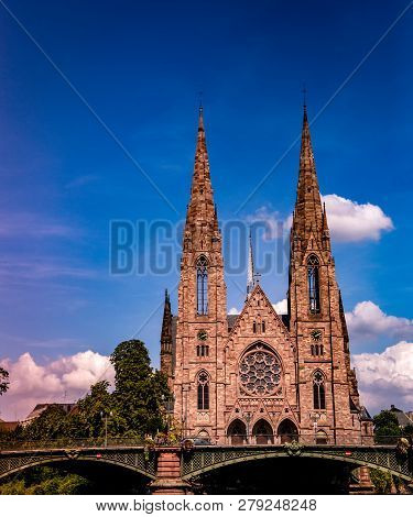 Reformee St Paul Church In Strasbourg, France