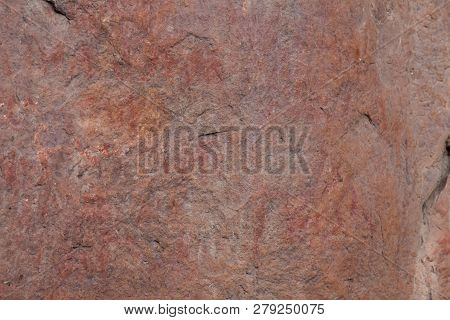 Prehistoric Paintings On Rock Known As Petroglyphs In The Municipality Of Facatativa In Colombia