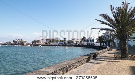 View Of El Charco De San Gines, Lanzarote Island.