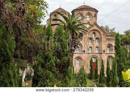 Ancient Byzantine Church Of Panagia Chalkeon In The Center Of City Of Thessaloniki, Central Macedoni