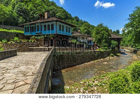 Etar, Gabrovo, Bulgaria- July 6, 2018: Old House In Ethno Village Etar (etara) Near Town Of Gabrovo,