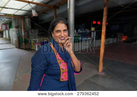 Mature Beautiful Indian Woman Exploring The City Of Bangkok, Tha